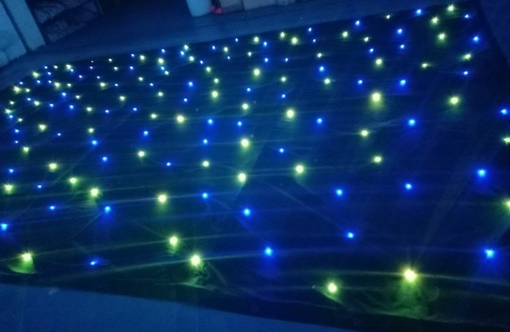 Factory Price High Brightness Lamp Beads LED Star Curtain Color Changeable for Stage Night Club