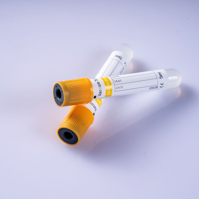 Yellow Top Sterile Gel Clot Activator Sst Vacuum Blood Sample Collection Tube for Hospital