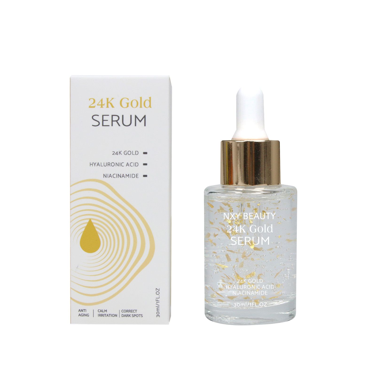 Beauty Cosmetics Facial Treatments Improve Dullness Anti-Aging Water Replenishment 24K Gold Serum