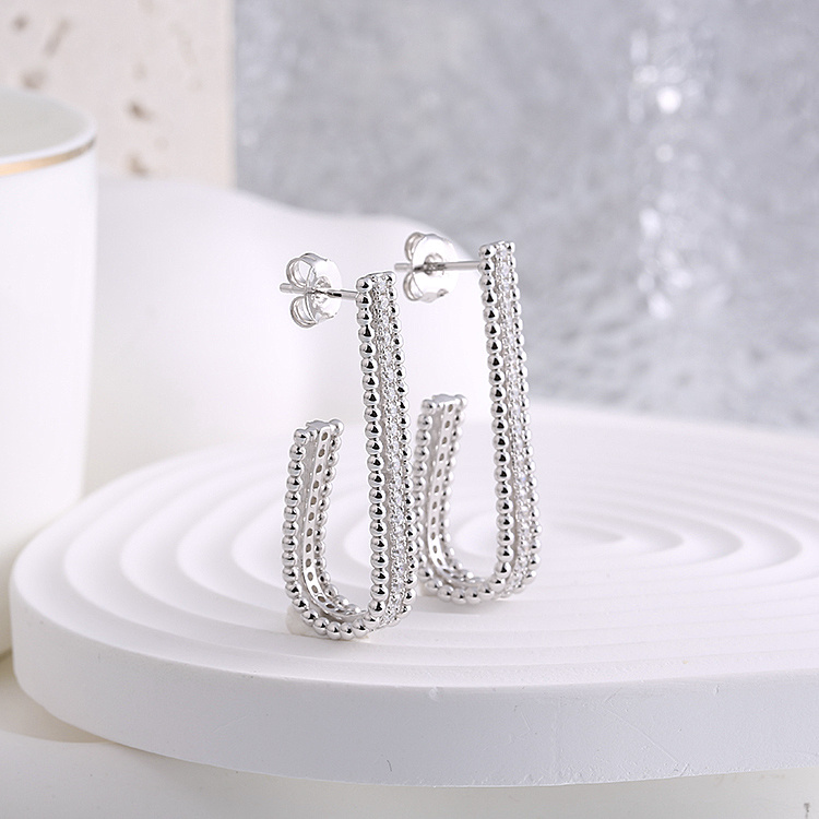 925 Sterling Silver Fashion Accessories Europe 8 Hearts and 8 Arrows Factory Wholesale Women Jewellery Best Seller Earrings