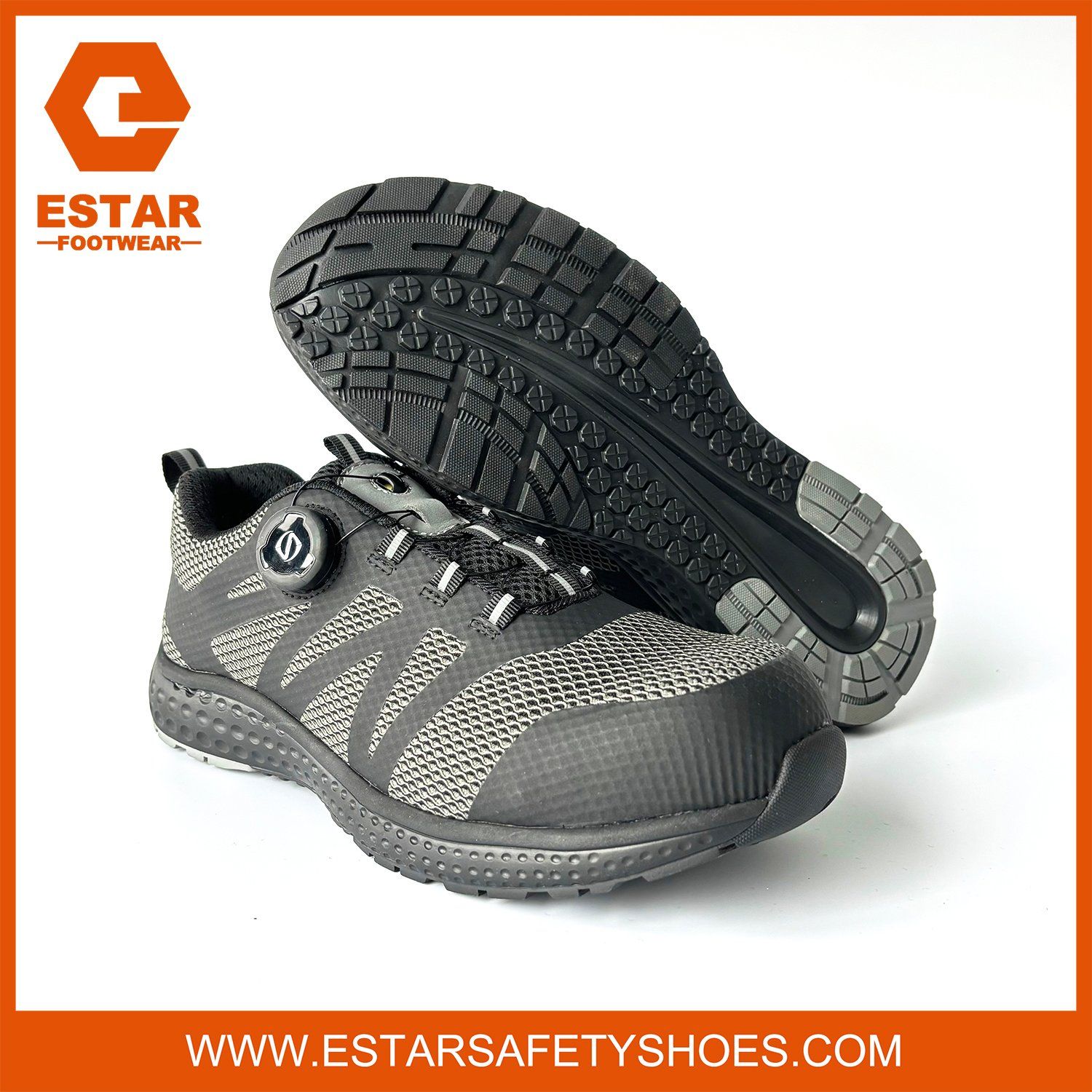 Wide Fitting Composite Toe Slip-Resistant Boa Lace Fast Release Dielectric Safety Shoe