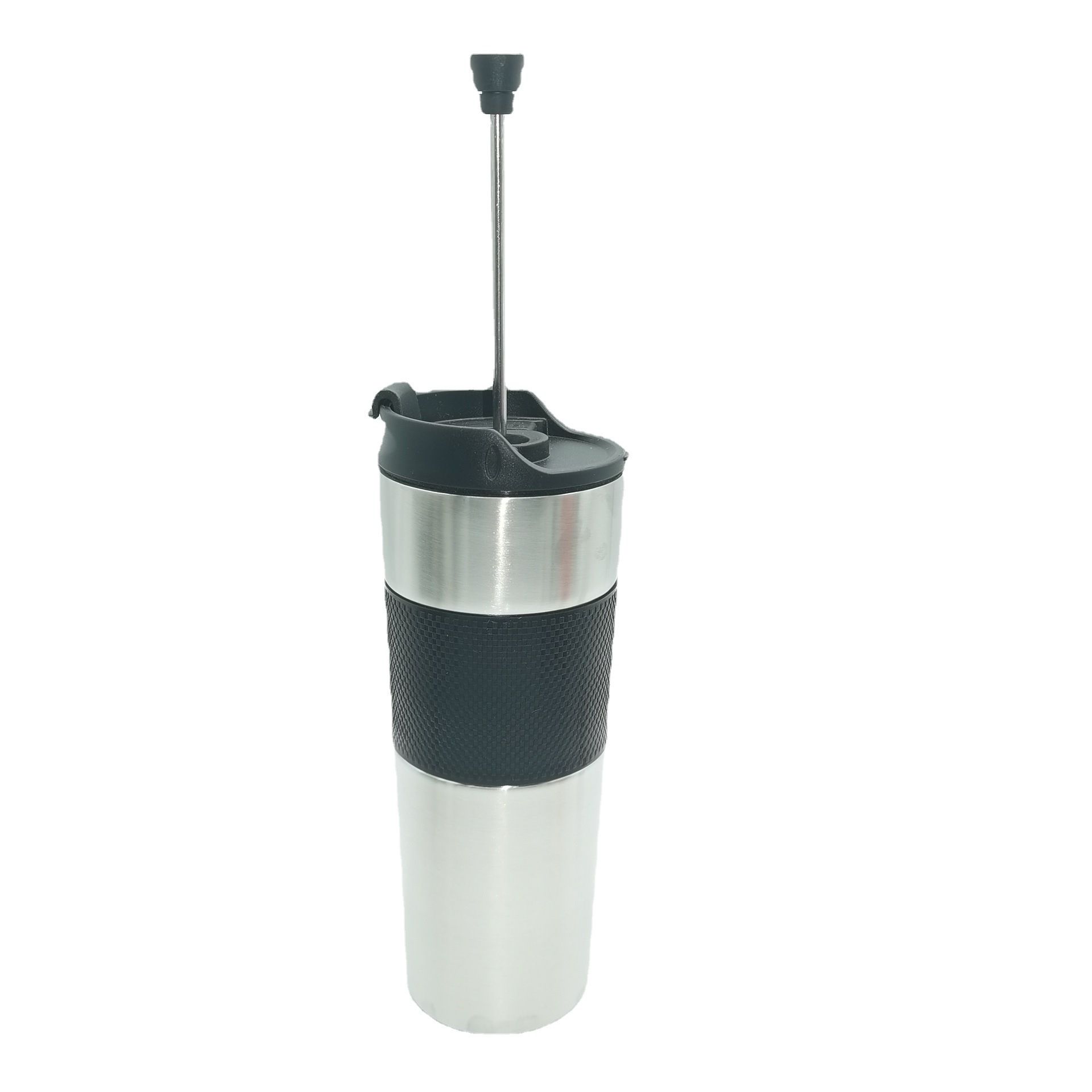 Wholesale Portable French Coffee Press Double Layer Thermal Cold Coffee Maker Tumbler for Travel