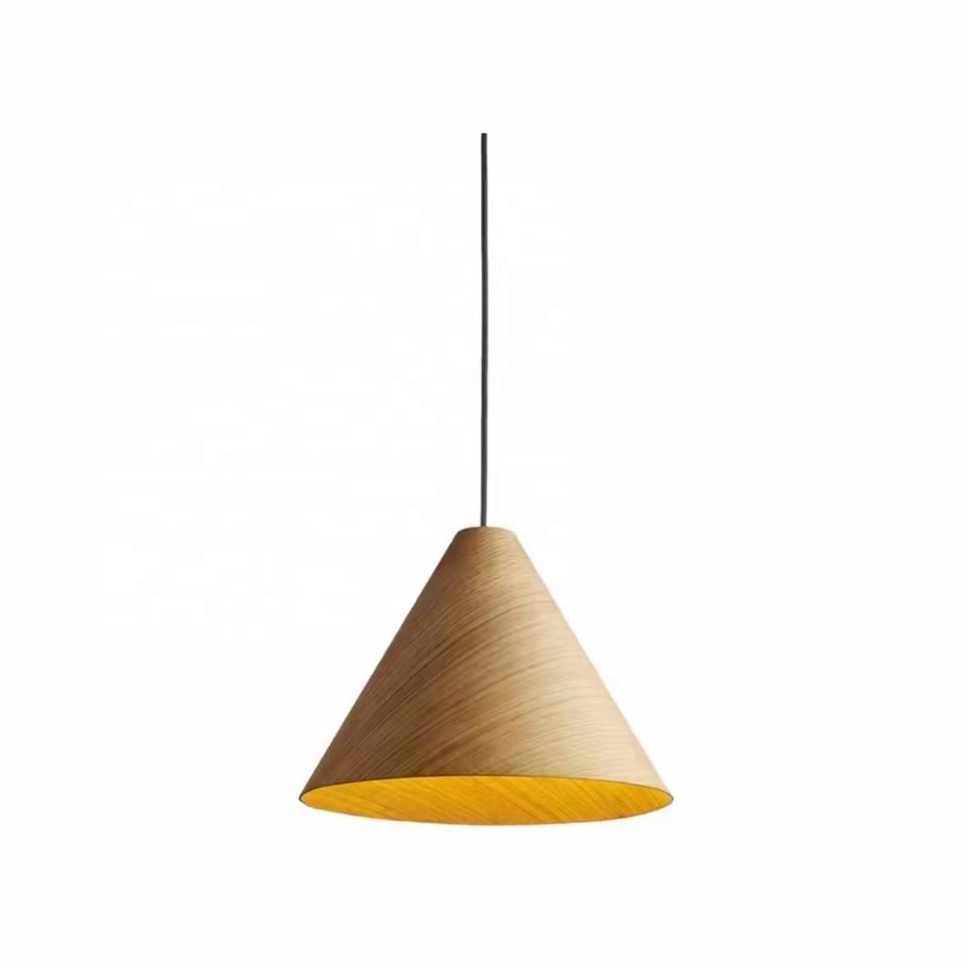 Latest Design Metal Pendant Light Lamp Shade for Decoration Home Hotel Chocolate Color Stylish Design Wooden Pendant Light Lamps