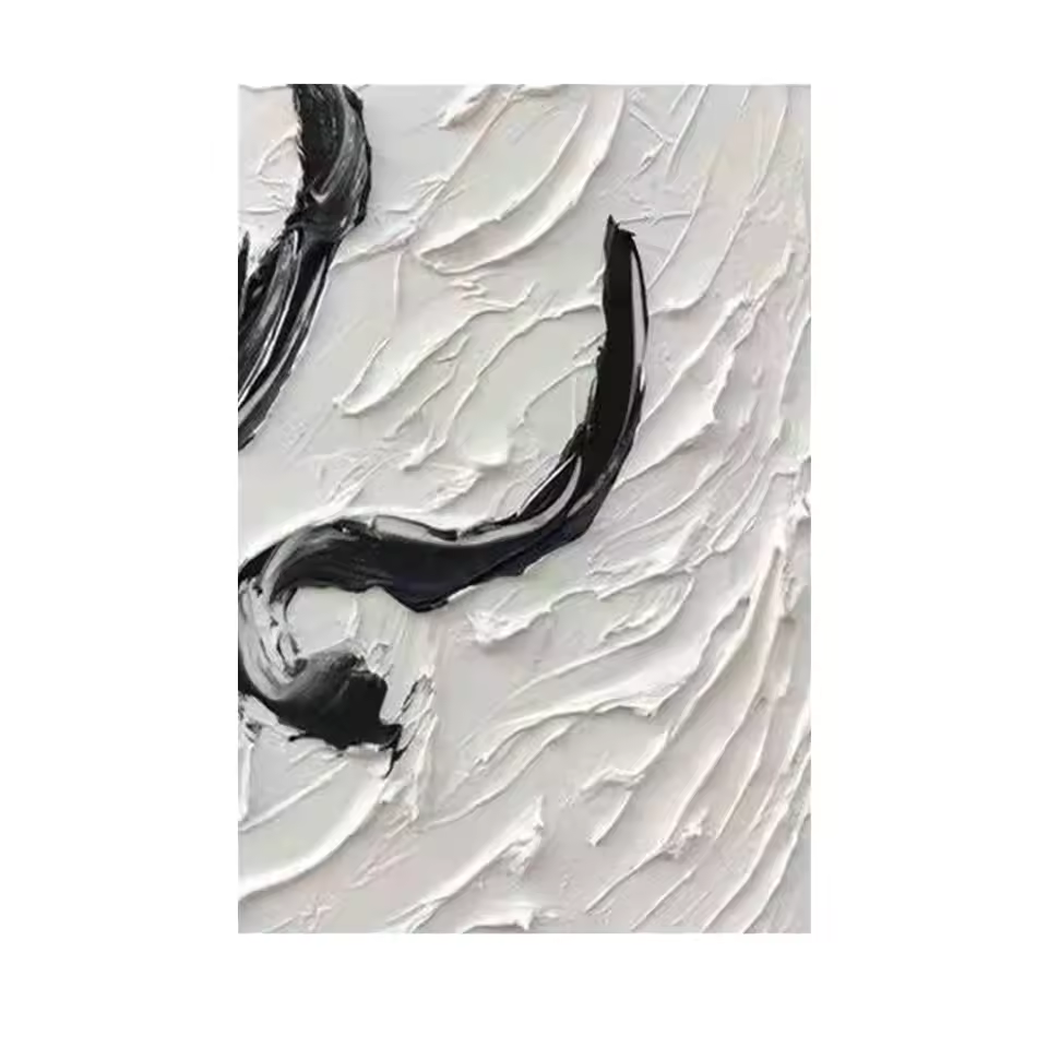 Modern Large Size Wall Art Painting Thick Textured Hand-painted Canvas New Abstract Heavy Acrylic Medium Oil