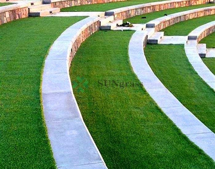 3-Tones 25mm Artificial Plant Synthetic Plant for Backyard Home Decoration