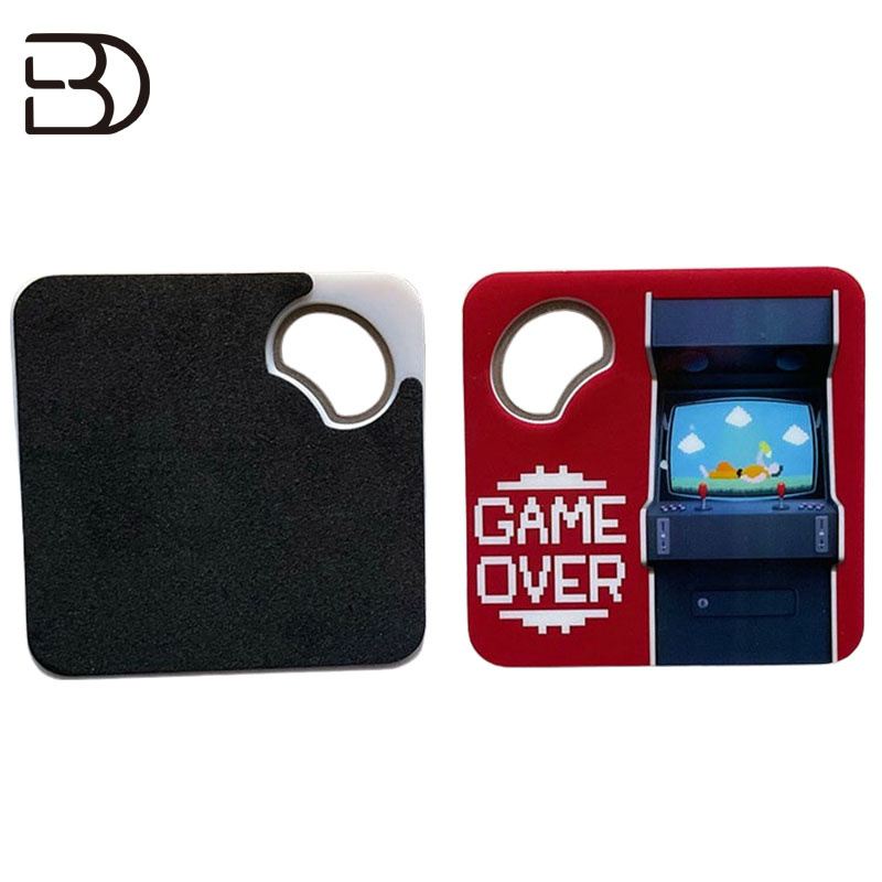 High Quality Light Bottle Opener Coaster Metal Beer Bottle Openers for Home Kitchen Bar or Restaurant