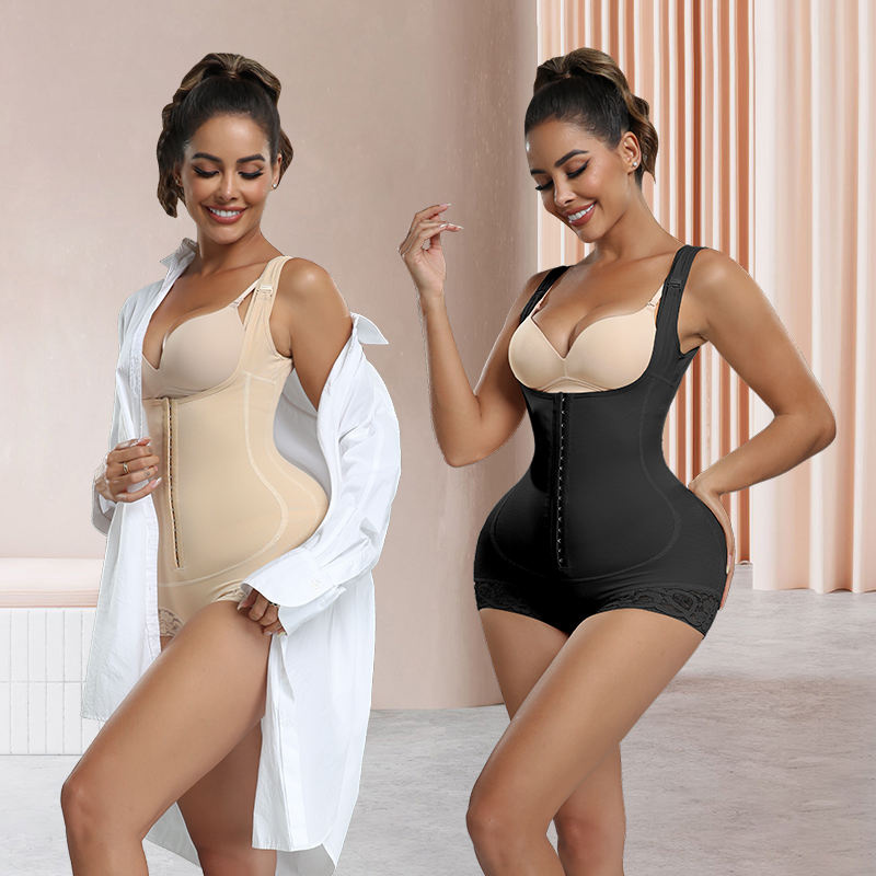Private Label Fajas Colombianas Postpartum Shapewear Compression Slimming Girdle Woman Skims Shorts Body Shapewear