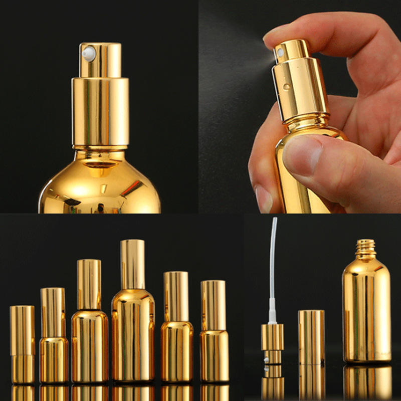 Gold Plated Luxury Dropper Empty Perfume Spray Bottles with Factory Price