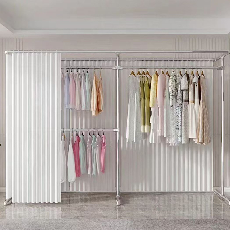 Heavy Duty Clothes Drying Rack Stand Indoor Adjustable Aluminum Alloy Laundry Rack