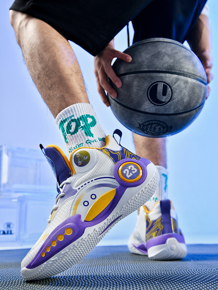 Ready Ship Outdoor PU Footwear Unisex Gym Trainers Shoes Basketball Sneakers