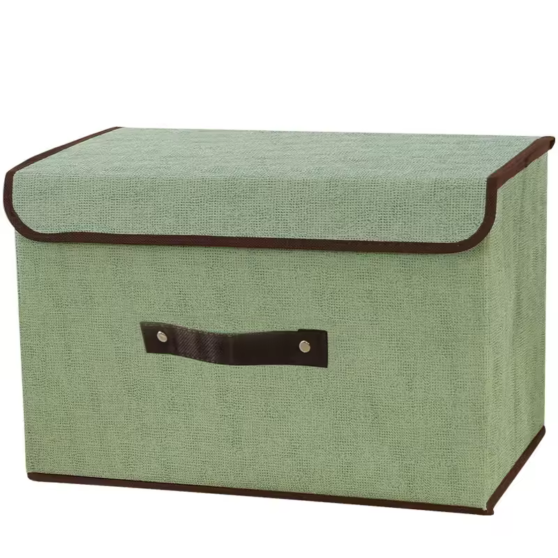 New Design High Quality Fabric Clothing Non Woven Folding Storage Box Organizers For Home Use Living Room