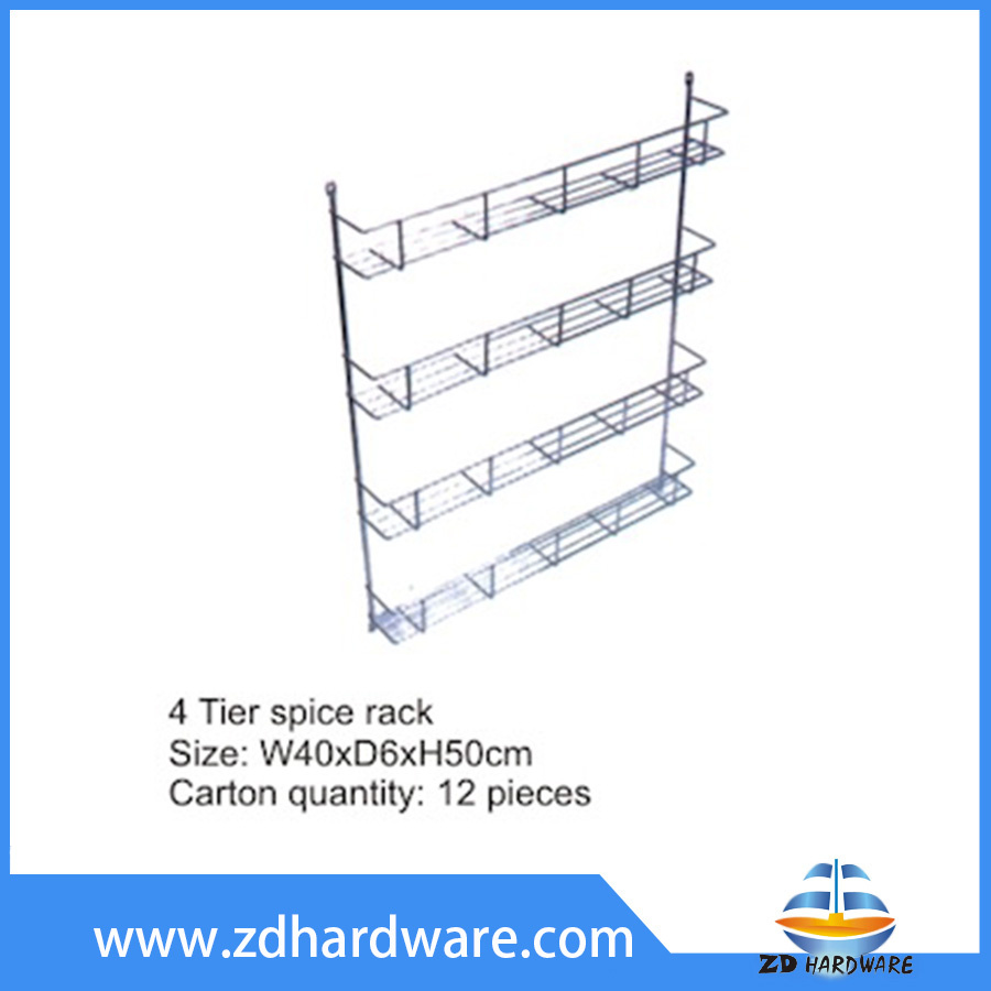 Magic 4 Tier Spice Rack Spice Bottles Supporter Kitchenware Basket