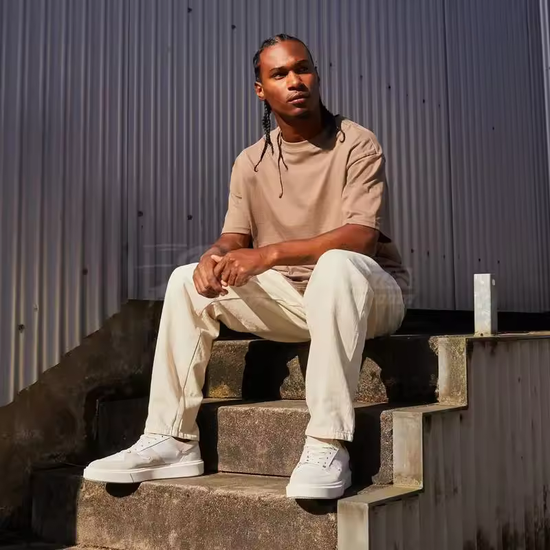 Men's 100% Cotton O-neck T-shirts Solid Knitted Run T-shirts Custom Printing Factory Bulk Custom Oversized Fit Wholesale