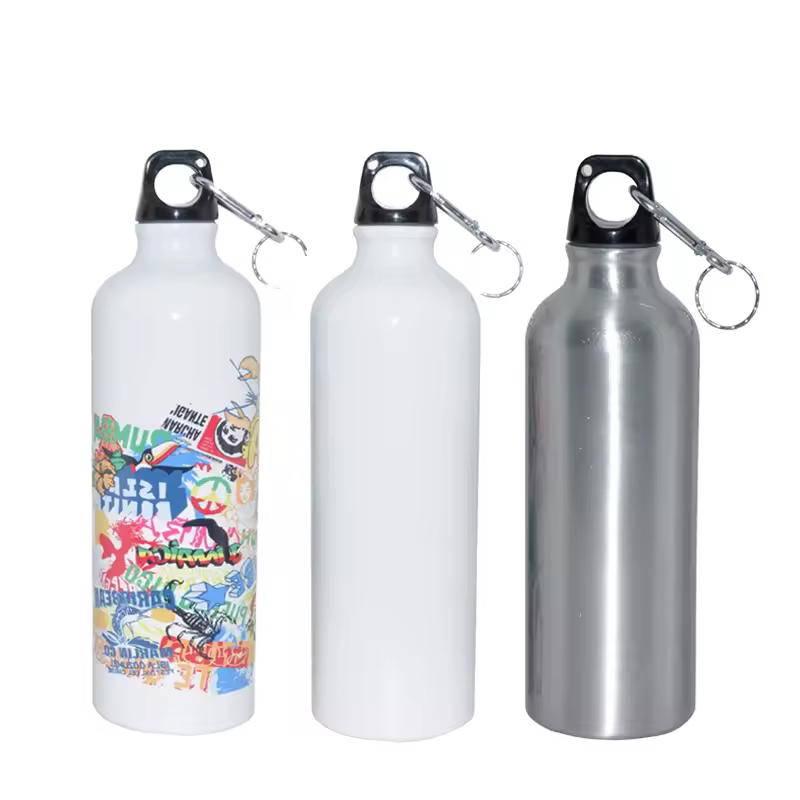 Hot Selling 5pcs/lot 400ml Aluminium Sport Water Bottle Sublimation Blank Travelling Water Bottle Direct Drinking Metal Material