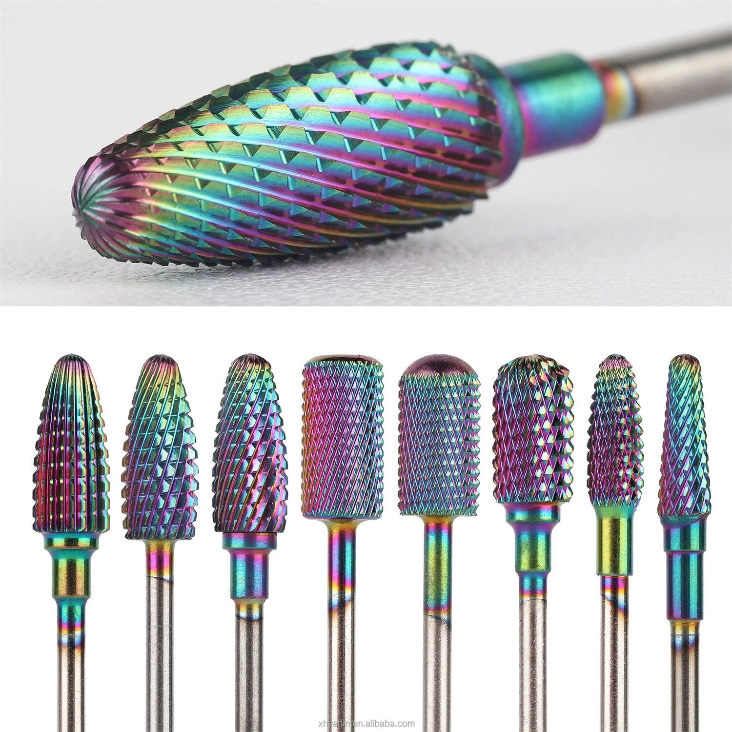 Wholesale Various 5 in 1 Nail Drill Bits Rotary Burrs Electric Nail File for Manicure Pedicure Tools Ceramic Carbide Nail Drill