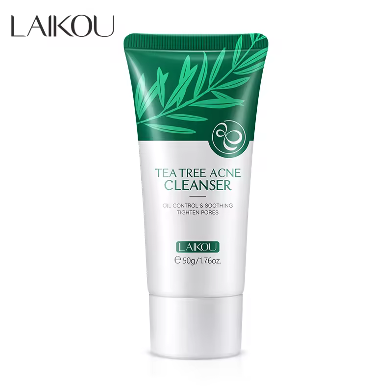 Laikou Tea Tree Relieve Acne Skin Cleanser Balance Oil Secretion Face Wash 50g Acne Control Face Cleanser
