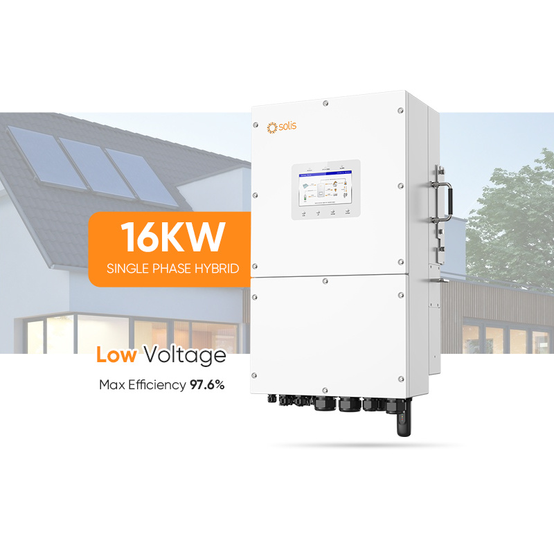 Solis 220V 230V Solar Storage Single Phase Inverter S6-Eh1p16K03-Nv-Yd-L 16kw Hybrid Inverters for Home or Industrial Use