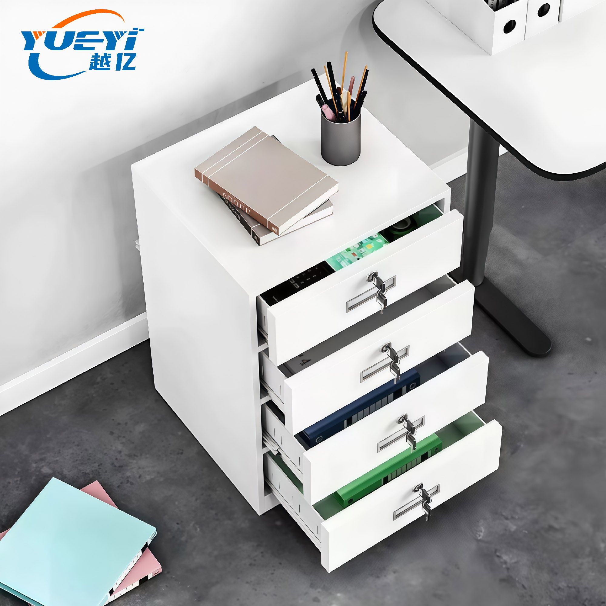 OEM Wholesale Mobile Drawer Filling Cabinet Modern Steel Storage Cabinet for Home Office Bedroom Workshop & Gym Use