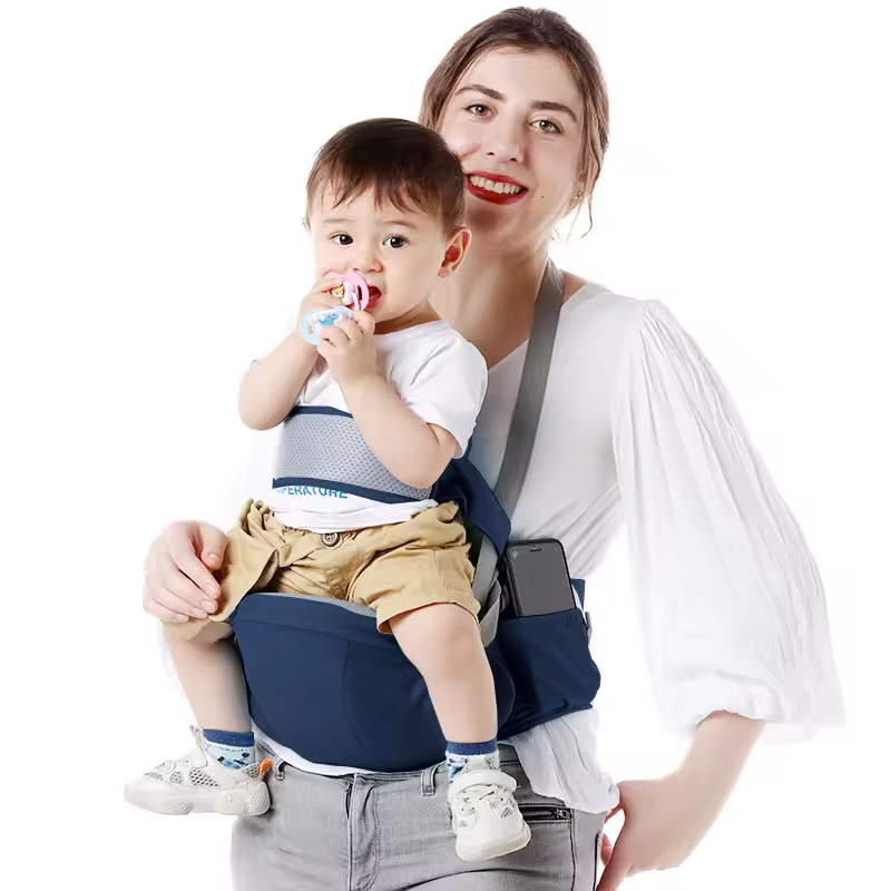 4 In 1 Ergonomic Hip Seat Carrier Cotton Baby Carrier With Hood Front & Back Popular Backpack Outdoor Use Wholesale Polyester