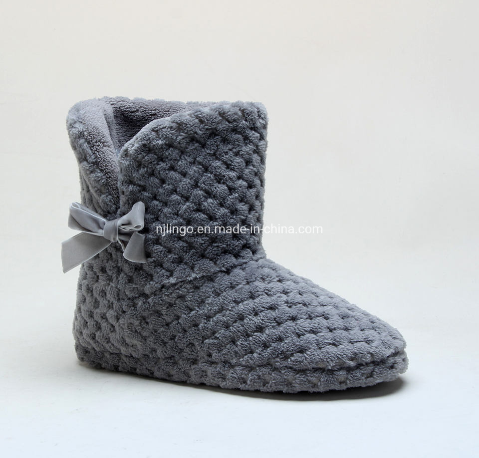 Woman Winter Knitted Indoor Shoes Ladies Floor Warm Home Boots