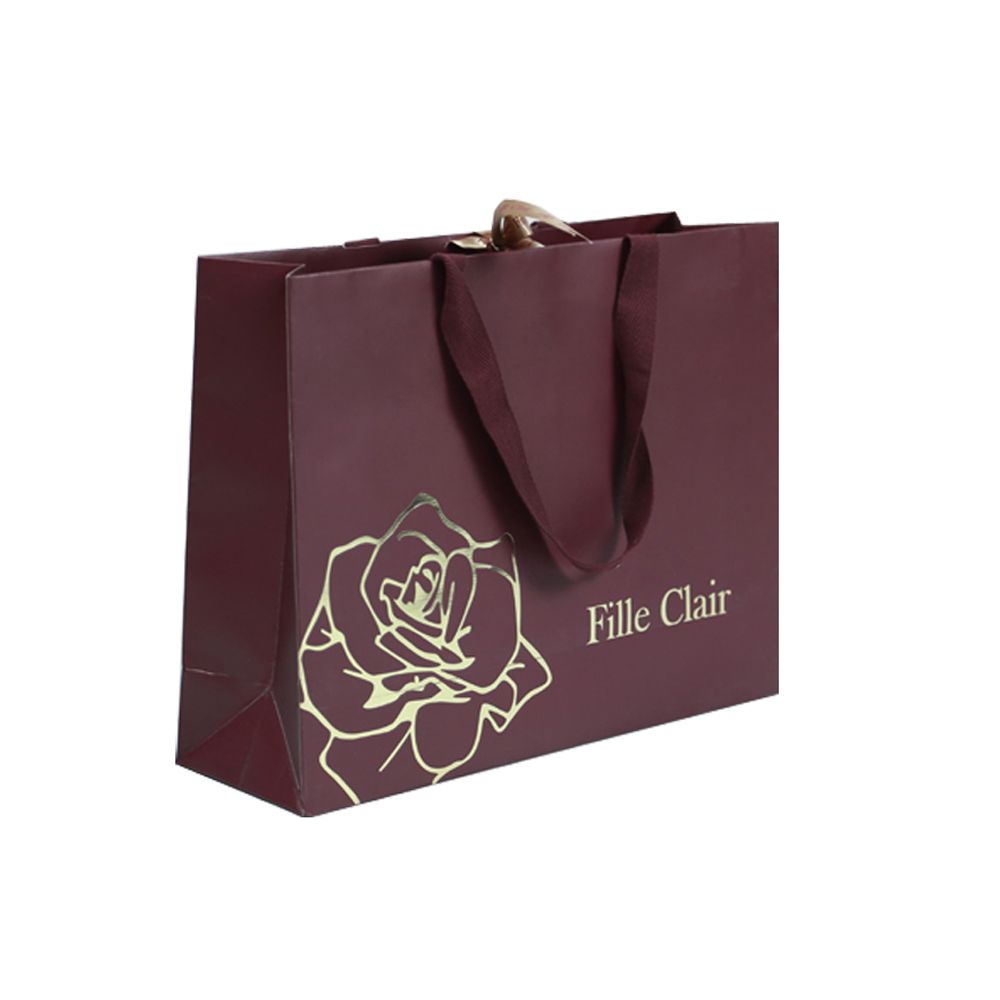 Latest High-Quality Popular Economical Delicate Elegant Fashion Design Color Printing Kraft Paper Gift Bags with Handle