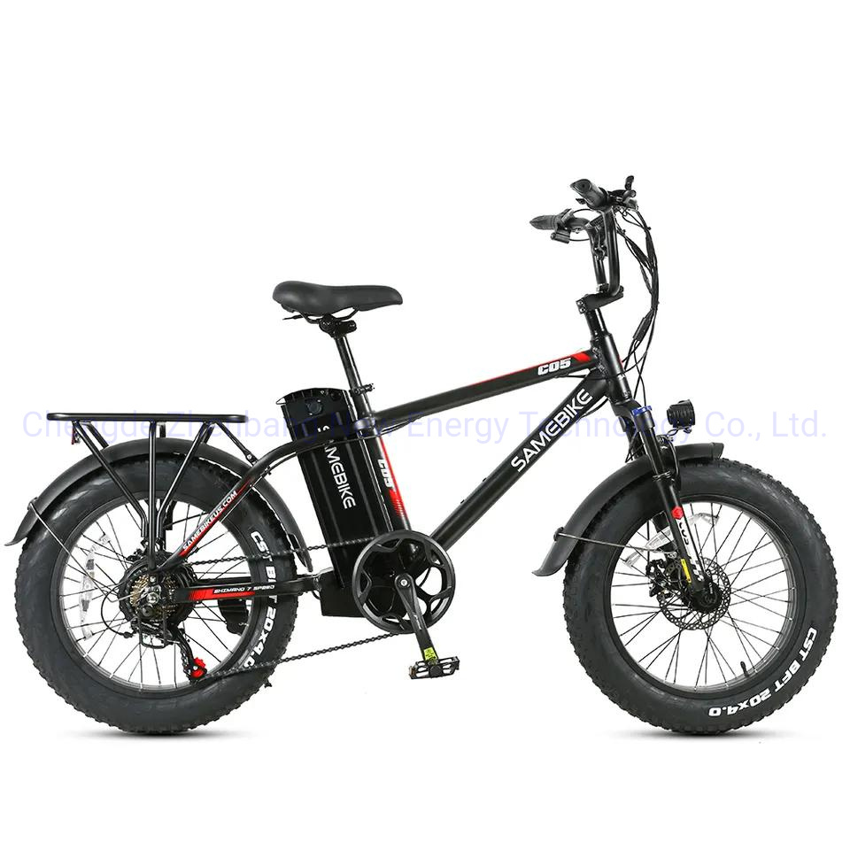 2024 New 20" 750W Powerful 48V/13ah Lithium Battery Cell 4.0 Fat Tire Electric Mountain Bike Fat Ebike