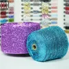 Luxurious Glittery Chic Trendy Clothing Skirt Scarves Bags Polyester Fabric Fancy Yarn