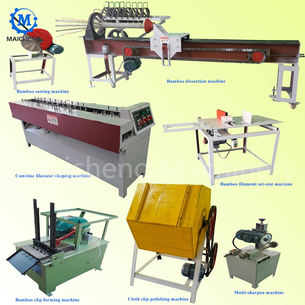 Hot Selling Bamboo Clip Clothes Peg Making Machine Clothespin Molding Production Line