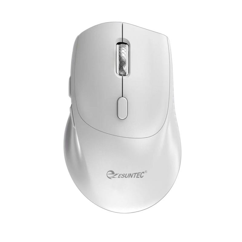 Direct Factory Sale China Custom Design Full White 6d Bt 2.4g Usb Mute Optical Wireless Mouse Noiseless Adjustable Dpi Home