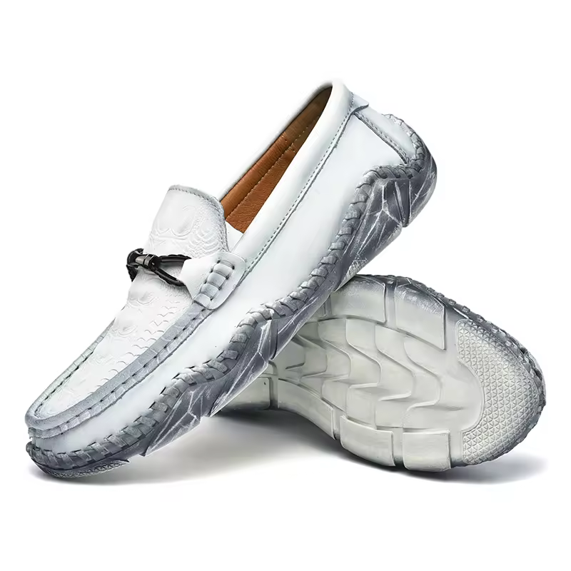 Best Quality Sewing Loafers Size 38-48 Moccasins Genuine Leather Men Classy Dress Shoes