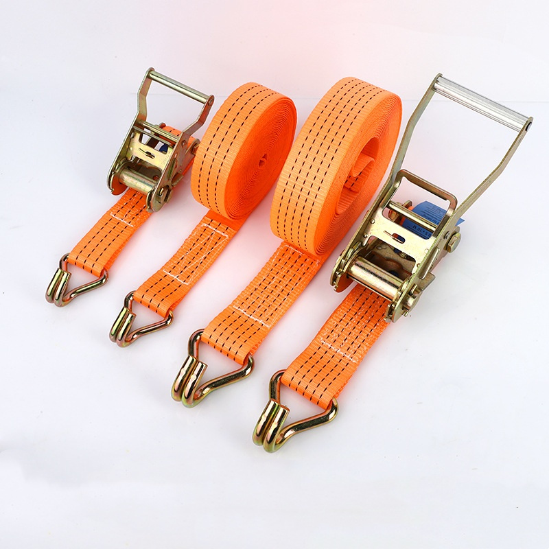 Best Price Polyester 50mm Ratchet Lashing Strap Ratchet Tie Down Strap with Double J Hook