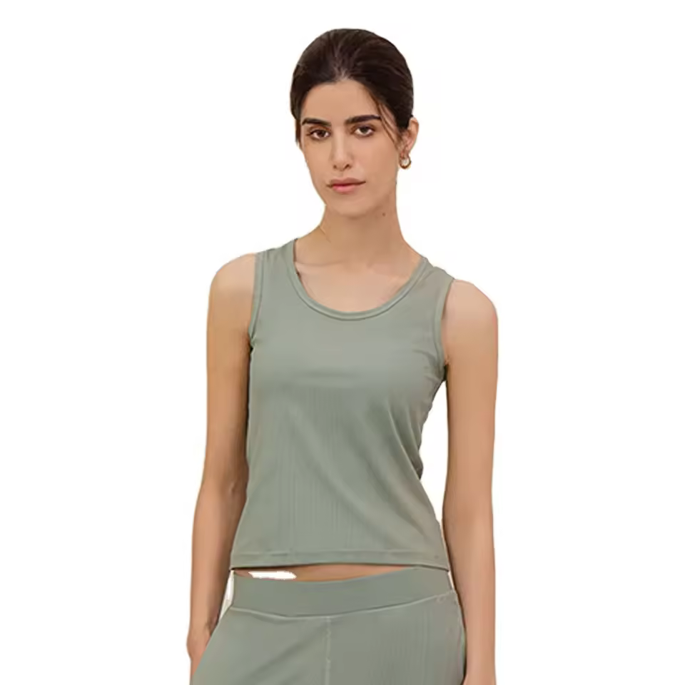 Professional Best Quality Fitness Wear Round Neck Sleeveless Ladies Tank Top Customized Logo Printing Women Tank Top