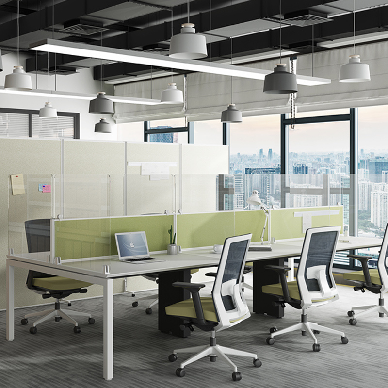 Wholesale Morden Simple Table Design 6 Seat Professional Furniture Office Desk