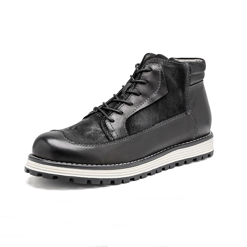 Original Quality Nice Factory Wholesale Men's Ankle Genuine Leather Boots
