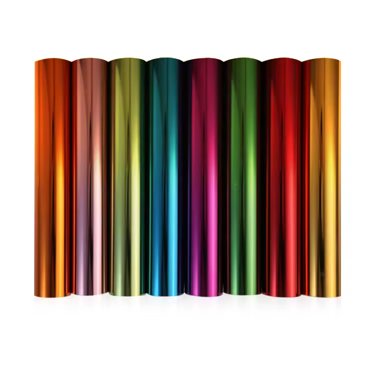 Hot Sale Metallic Heat Transfer Vinyl Film Pu Vinyl For Clothing Vinyl High Frequency Heat Transfer T Shirt For Men