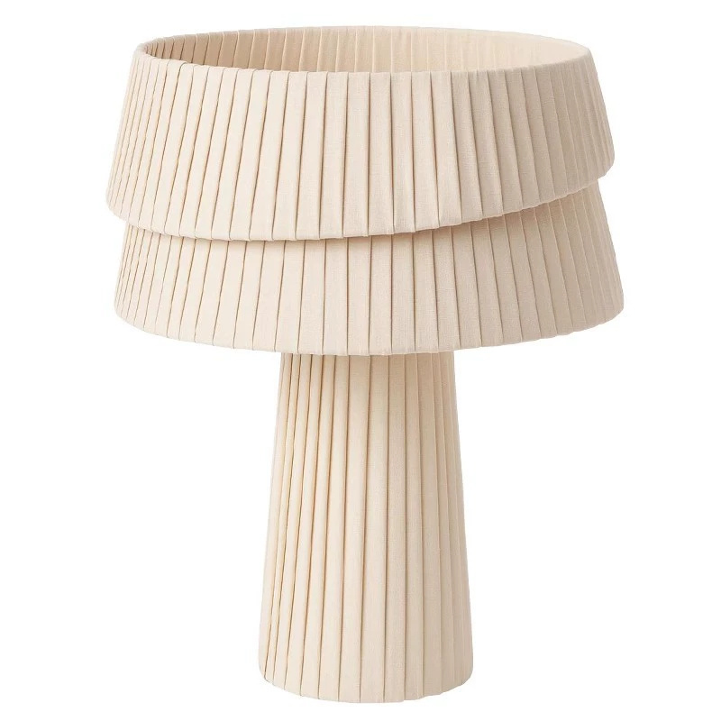OEM Eco-Friendly Wabi Sabi Style Pleated Fabrict Table Lamp Manufacturer Home Decorative