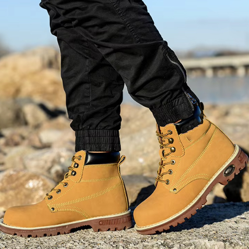 Safety Boots Leather Caterpiillar Boots Working Shoes Work Safety Shoes