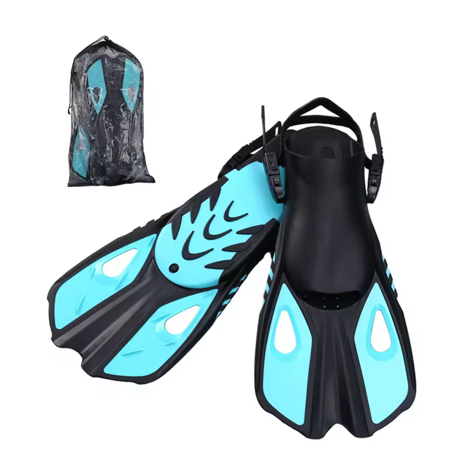 Fashion Diving Fins For Scuba Diving & Snorkeling Tpr Super Soft Swimming Training Fins 6 Colors