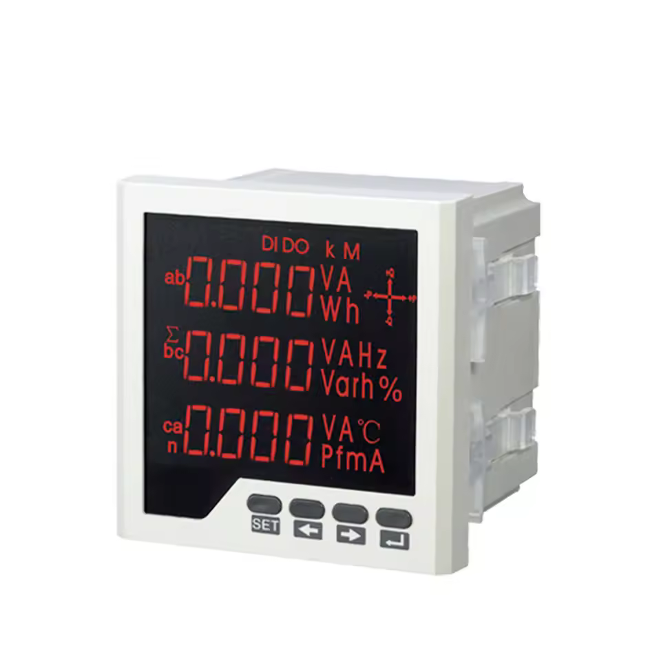 Three-phase Digital Multimeter Ac Led Display Kwh Measuring Multimeters