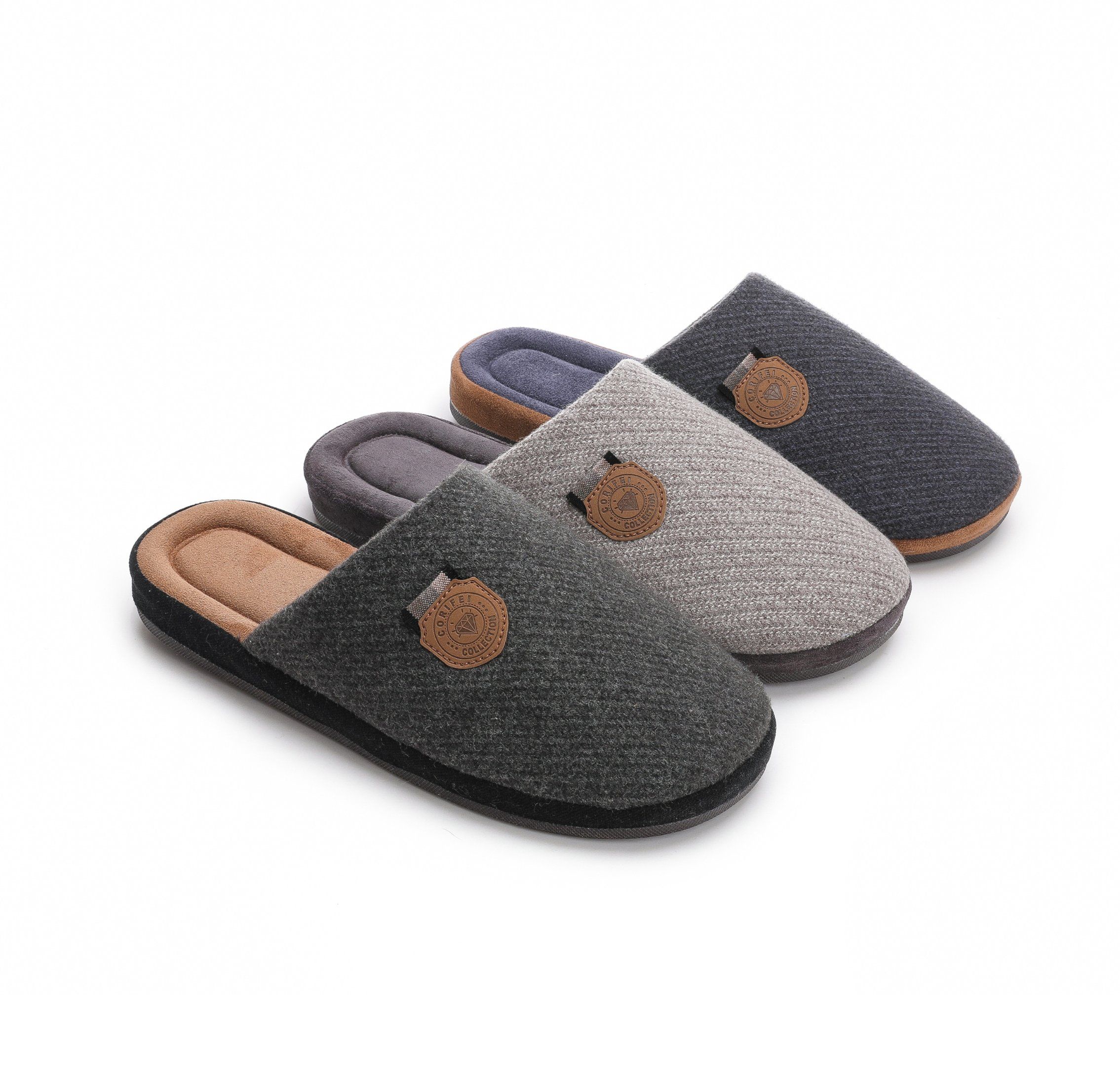 Corifei Ready Goods OEM ODM Slippers Comfortable Winter Slipper for Men