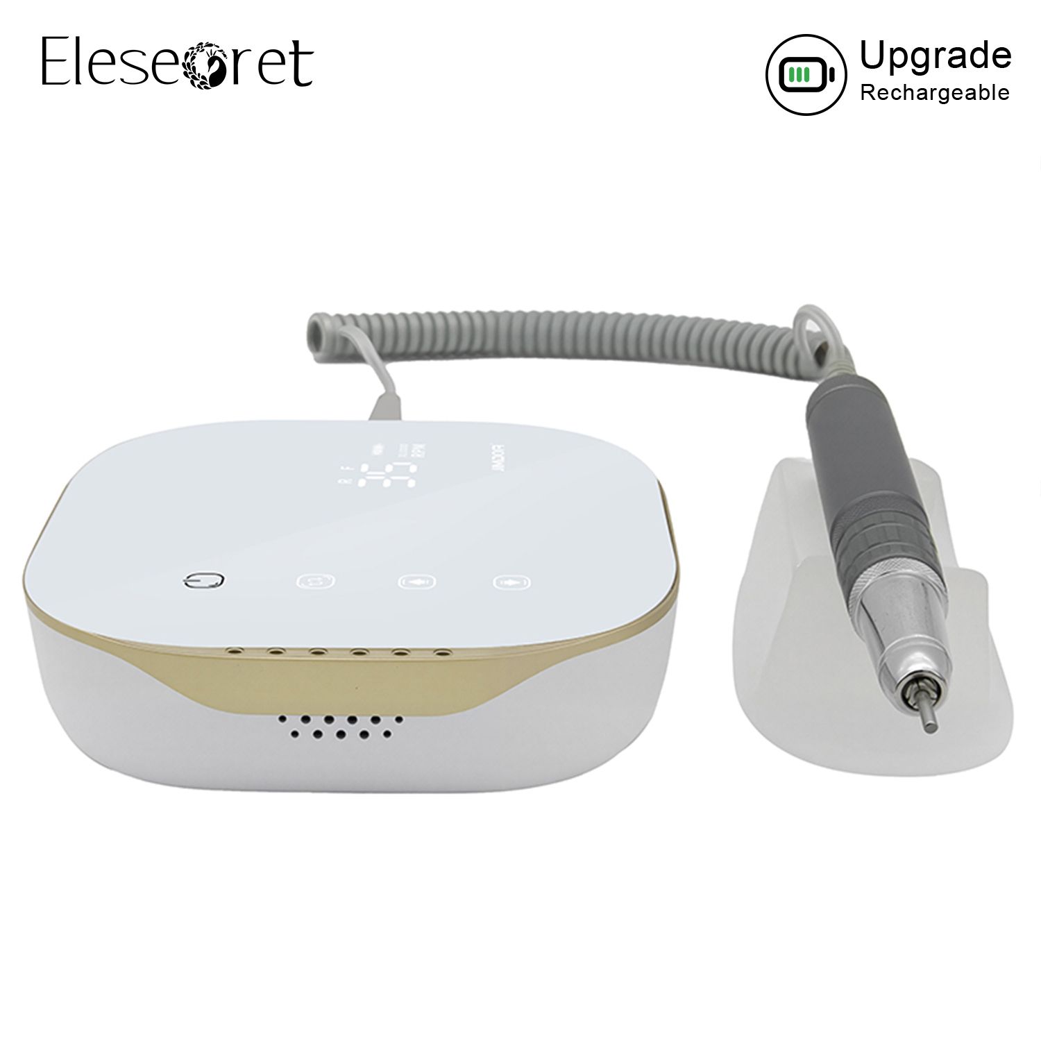 Customize Private Label Nail Salon Equipment No Heat Professional High Speed 35000 Rpm Desktop Manicure Machine Polisher Tools for Home Use DIY