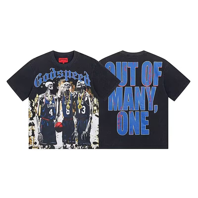 Black Godspeed Isolation T-Shirt Clean Future Gothic Typography Shirt