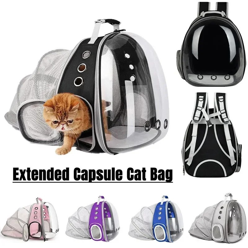 Travel Hiking Portable Transparent Large Space Capsule Pets Dogs Cat Bag Pet Carrier Backpack