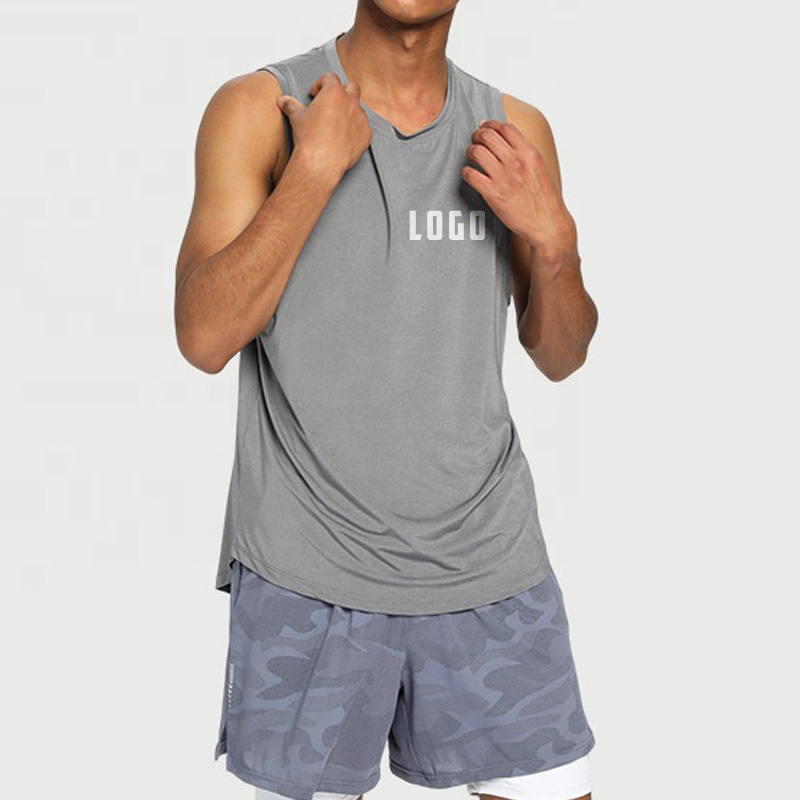 Manufacturer Bulk Sleeveless T Shirt Basketball Running Training Vests High Quality Sports Muscle Gym Tank Top for Men