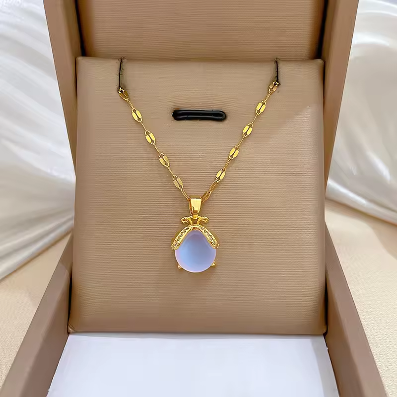 Fashion Moon Star Gold Necklace Clavicle Chain Short Neck Chain Factory Direct Wholesale