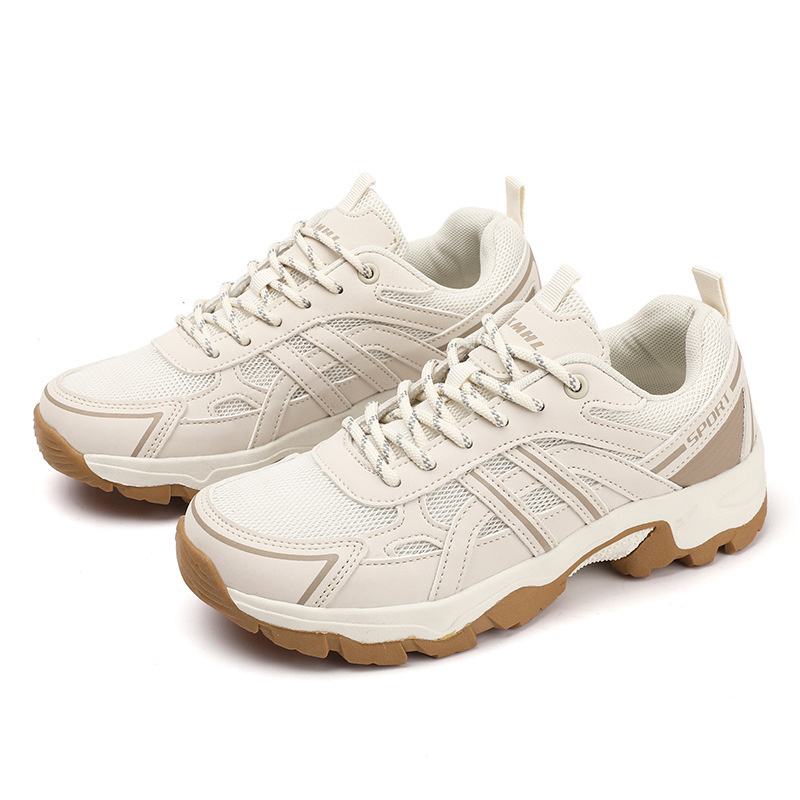 Fashion Mesh Breathable Unisex Trekking Footwear Men's Stylish Chunky Sneakers Women Outdoor Hiking Shoes