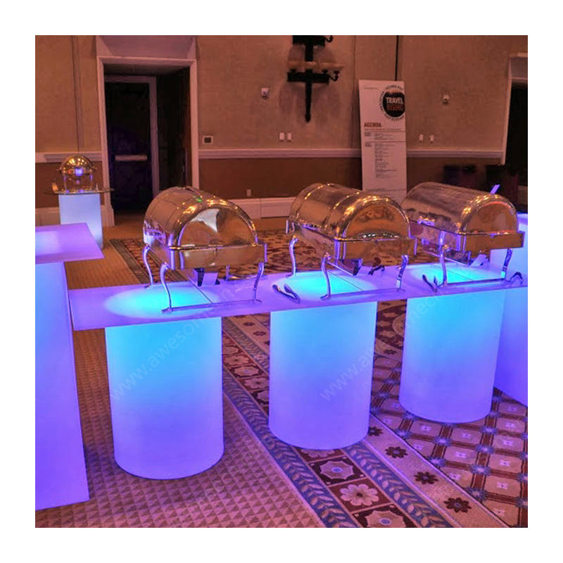 Glow Light up Led Fancy Restaurant Buffet Furniture Hotel Buffet Table