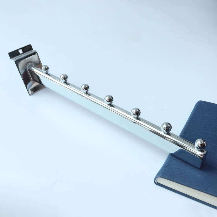 Wholesale Iron Hanging Display Hook Clothes Hanger Hook with 8 Beads