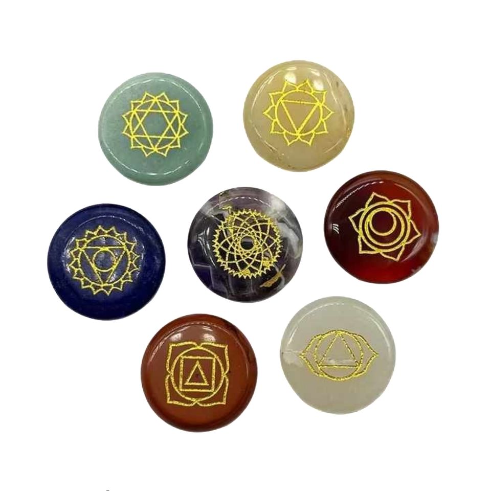 factory wholesale gravure printing engraving natural crystals and healing stones for religious believers