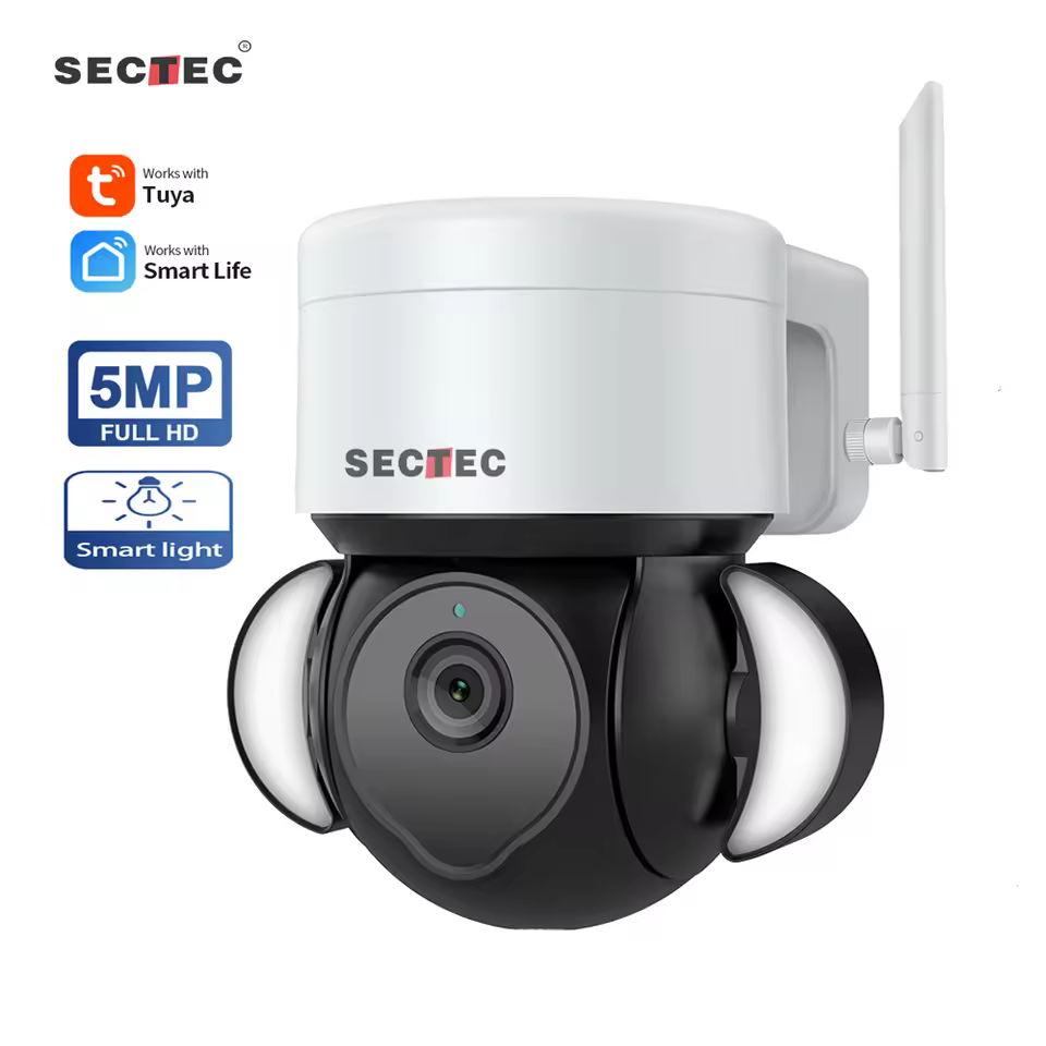 1.5inch Mini Floodlight Camera Low Light Wifi Camera Waterproof Motion-activated Hd Security Color Vision Ptz Wifi Camera